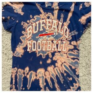 Bleached Dye Buffalo Bills Shirt